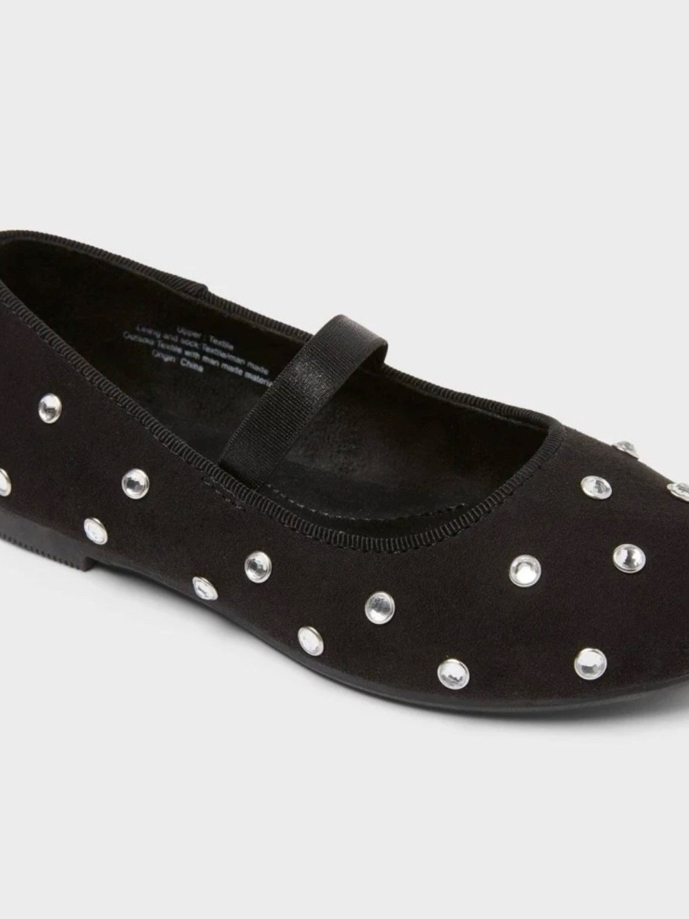 Target Black Girls' Mary Jane Flats with Silver Accents b93se